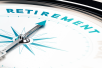 Image of compass with the word "Retirement"